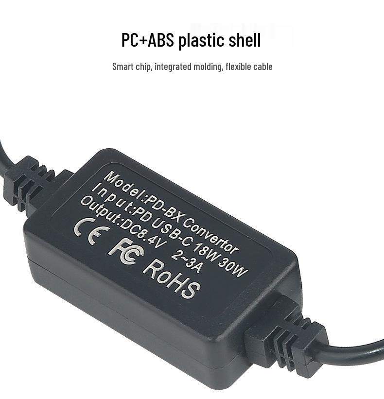 DCC3 PD/Type-C Adapter DMW-BLB13 Compatible Fake Battery for Panasonic G1, GH1, GF1, G2, G10