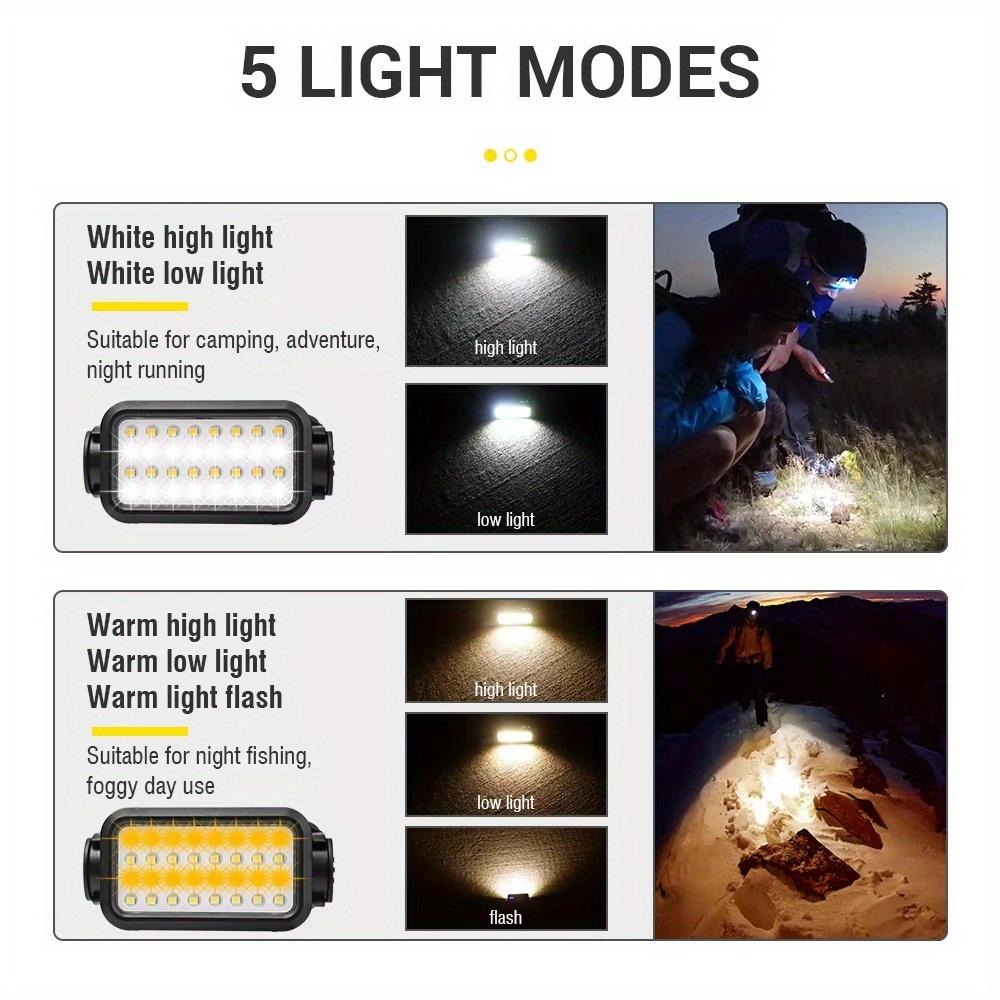 Ultra Bright LED Headlights, Three Styles of Head Mounted, Suitable for Camping, Fishing, Hiking, Emergency Lighting, Camping Equipment, Durable