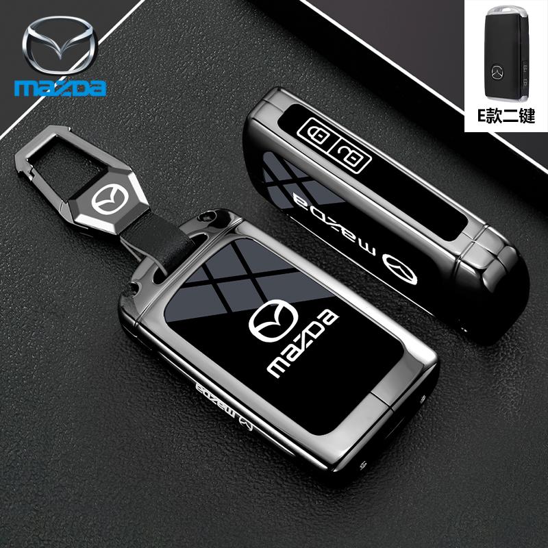 Leather 2 3 Buttons TPU Key Holder For Mazda 2 3 5 6 CX7 CX9 RX8 MX5 MPV Demio Car Key Cover Case Remote Shell Fob Bag Protector JYE3