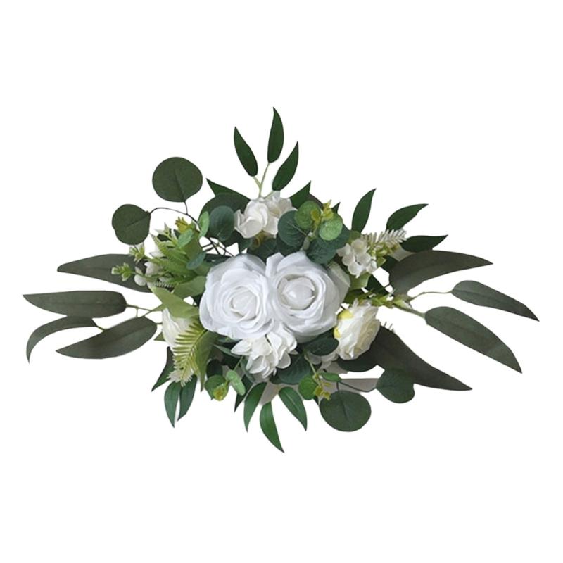 Artificial Flower Swag Wedding Arch Decoration for Wedding Reception Backdrops Wedding Ceremony Sign Flower Decoration белый