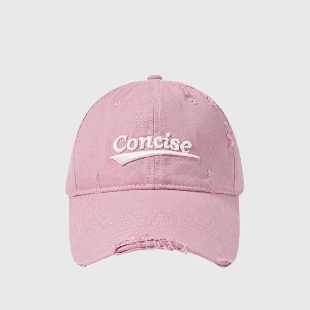 Cotton Holes Peaked Cap Embroidery Snapback Cap Solid Color Letter Baseball Hat  Teenagers