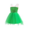 Dressy Daisy Princess Green Fancy Fairy Costume Dress with Butterfly Wings for Toddler and Party Sizes Months Girls, Halloween, Birthday, Outfit,