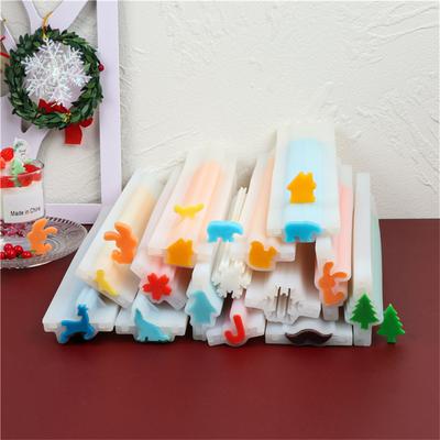 Christmas Tree Elk Beard Tube Column Tube Column Silicone Soap Candle Mold Embed Soap Making Supplies Silicone Mold for Soap