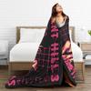 Warm BlanketGirls Boys Camping Silent Hill Throw Blanket Run Heather Flannel Bedspread For Bedroom Funny Sofa Bed Cover