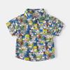 Children's Summer Clothing Children's Short Sleeve Shirt Vacation Style K-style Boys' Shirt Baby Boy Lapel Casual Tops Seaside