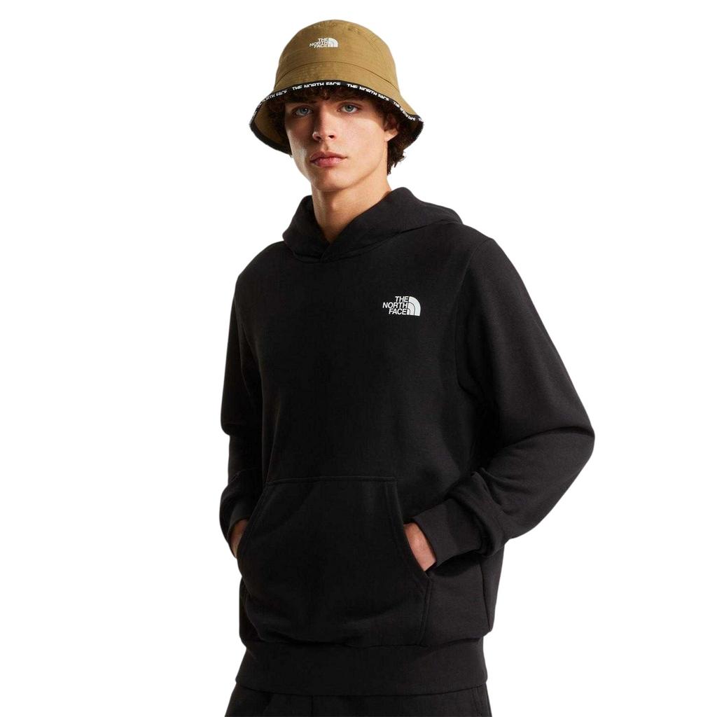 The North Face Mens Graphic Print Cotton Relaxed Fit Hoodie