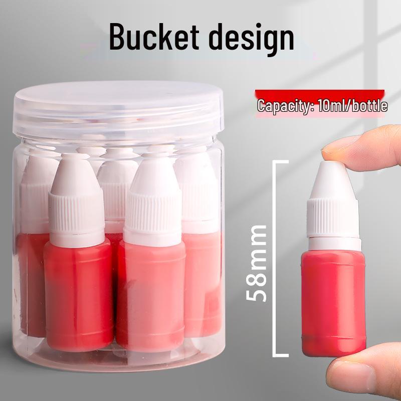 Quick-drying Photosensitive Red & Black Ink Refill for Stamping Pads