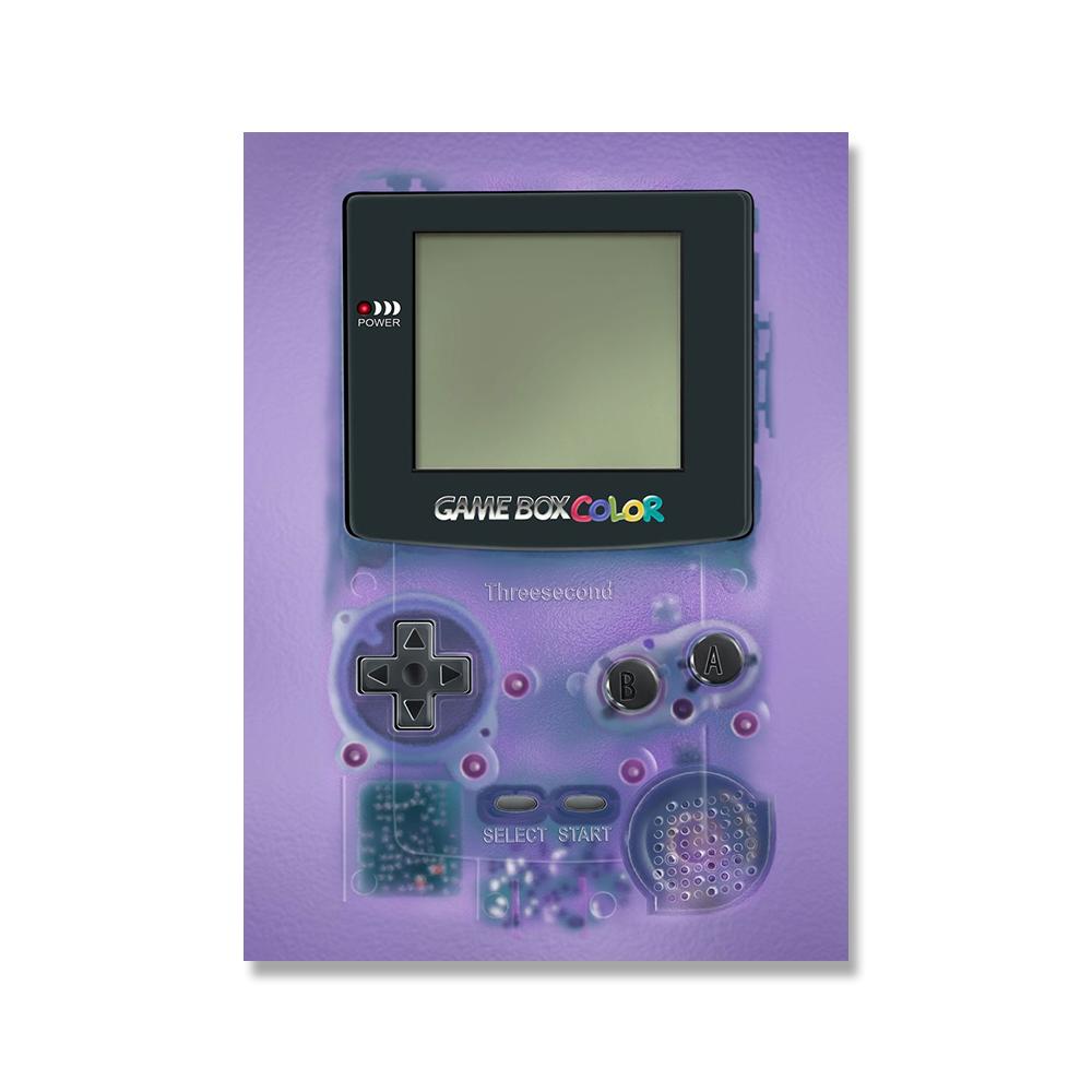 Retro Dětství Barevná Herní Konzole Plakát Umělecký Obrázek Tisk Vintage Hračka Hráč Plátno Malba Dětský Pokoj Zeď Domácí Dekorace