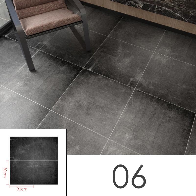 8Pcs Wall Sticker Self Adhesive Tiles Waterproof PVC Floor Stickers Marble Bathroom Ground Wallpapers Bedroom Retro Tile Sticker