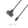 Sata To Usb 3.0/Type-C/2 In 1 Usb3.0 Type-C Cable Up To 6 Gbps For 2.5 Inch External Hdd Ssd Hard Drive Sata 3 22 Pin Adapter