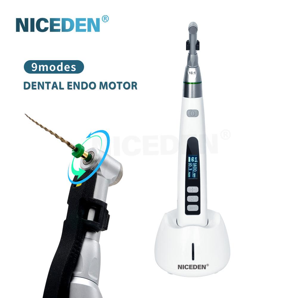 Niceden 2025 9 Modes New Type Wireless Dental Endo Motor 16: 1 Endodontic for Dental Root Canal Endodontic Micromotor Good