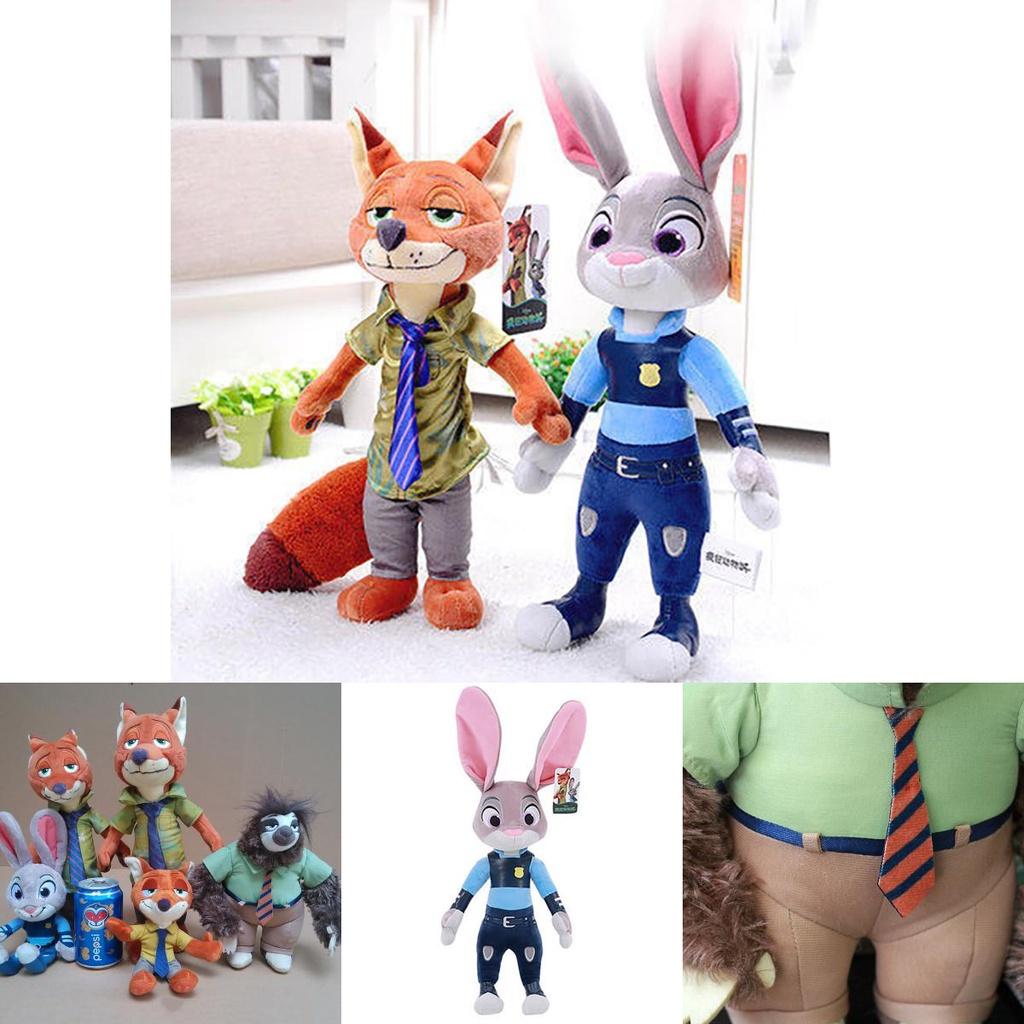 Adorable Crazy Animal City Cartoon Plush Toy Bunny Judy Fox Stuffed Animal Doll Pillow