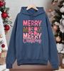 Merry Christmas Pink Bow Printing Men Hoodies Autumn Casual Hoody Fleece Comfortable Clothing Male Loose Unisex Pullovers