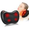 Multifunctional Cervical Spine, Neck, Shoulder, Waist & Back Massager Pillow for Car & Home Use