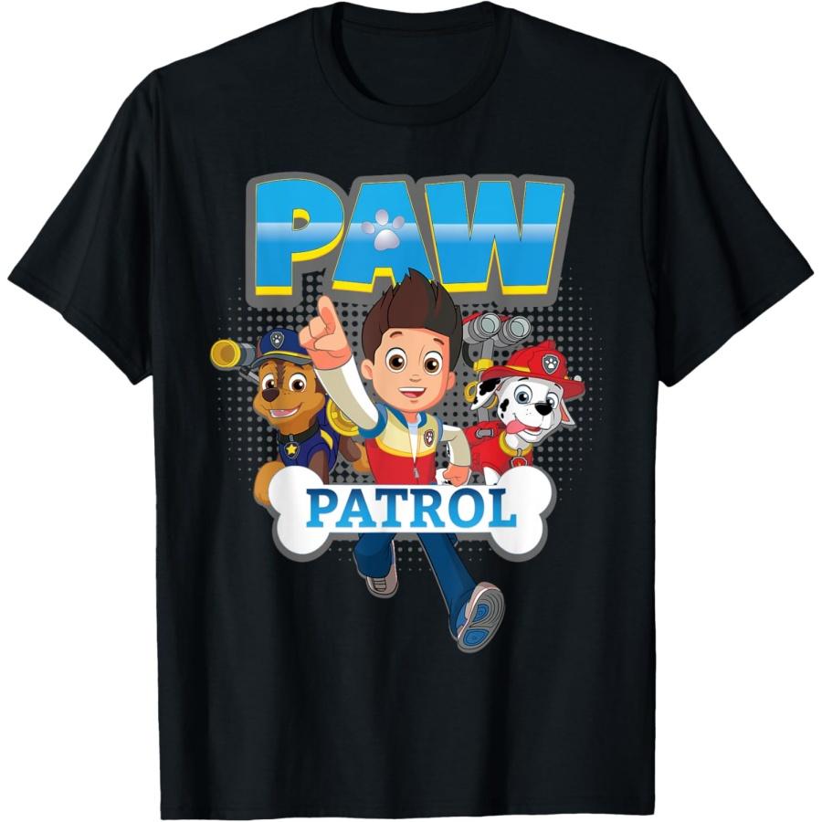 Футболка Райдер Щенячий Патруль Чейз и Маршал S чёрный