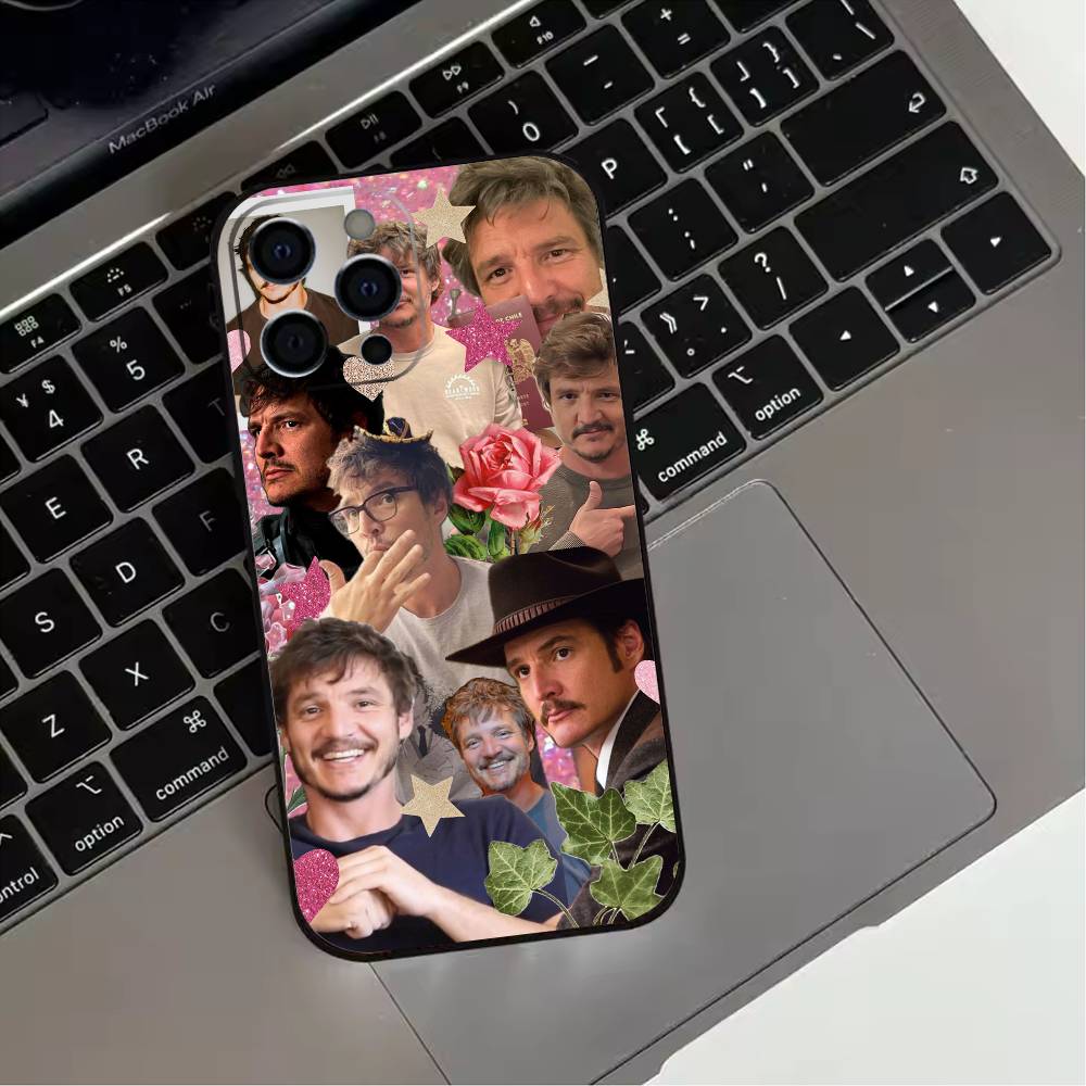 Pedro Pascal  Phone Case For iPhone 17,16,15,14,13,12,11 Plus,Pro Max,XS,Soft Silicone Black Cover