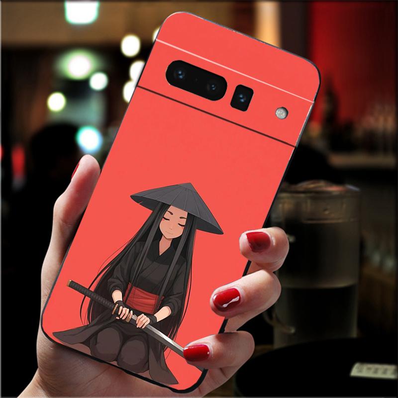 Phone Case For Google Pixel 10 Pro 9 Pro XL 9A 8 7 6 Pro Pixel 8A 7A 6A Pixel 8 7 6 5 Japan The Samurai Ninja