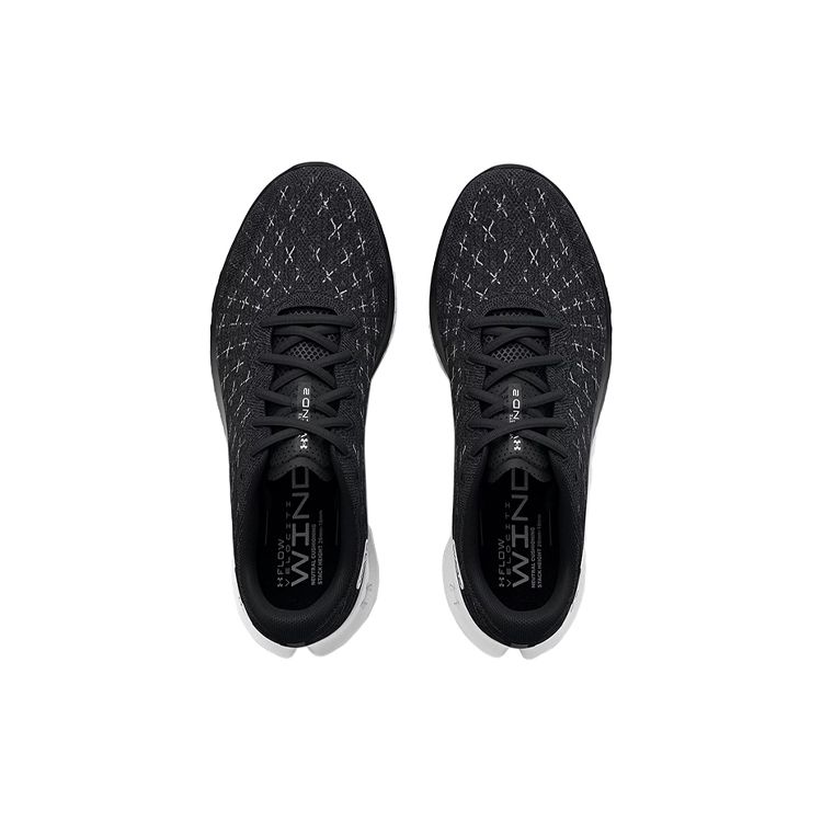 Under Armour Flow Velociti Wind 2 Black White Men Sneakers 3025652-001