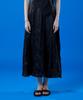 KOLEAT Chiffon Cooling Marmont Pleated Flare Long Skirt [Black] Long Skirt Ver.