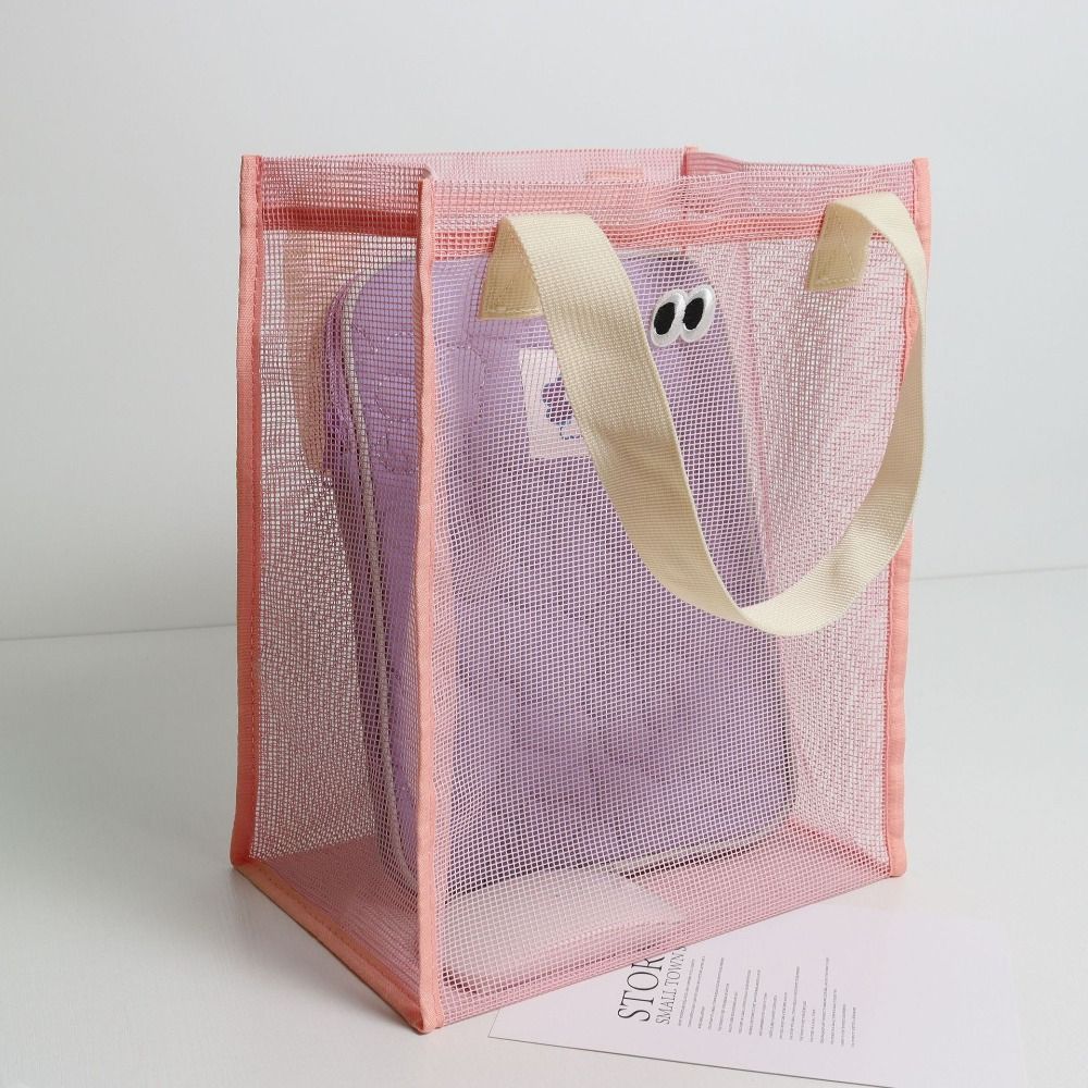 Large Capacity Swimming Bag Lovely Eye Print Ladies Casual Handbag Cute Wash Pouch  for Women