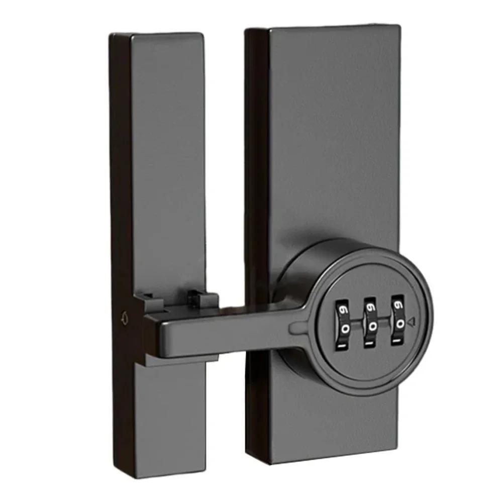 

For Home Security 3-Digit Lock Luminous Door Lock Home Security Solution Easy Installation Instructions For Various Door Types чорний
