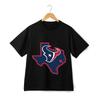 Houston Texans Texas Outline Logo Graphic T-Shirt NFL Football Team Fan Tee