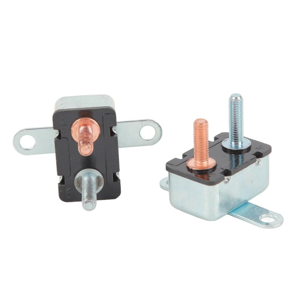 2Pcs 20A Automatic Reset Circuit Breaker 12V/24V 12V/ 24V Circuit Breaker  Wide Application