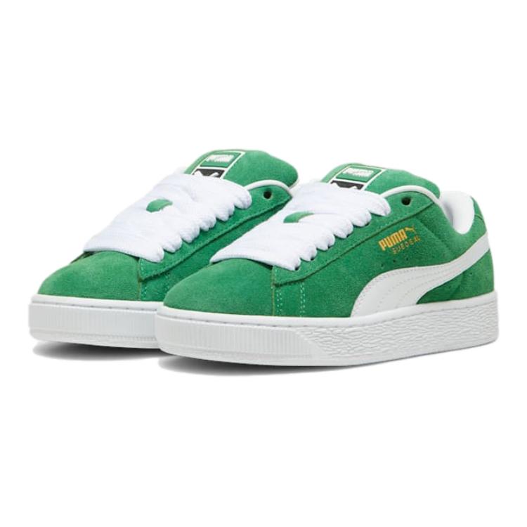 Puma Suede XL Big Kid Archive Green Kids Sneakers White 396577-12