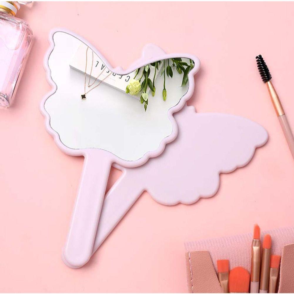 

Зеркало для макияжа в форме бабочки, ручное зеркало для макияжа, бабочка, косметическое зеркало