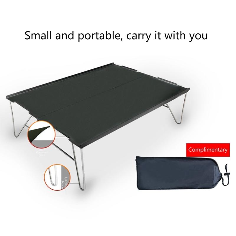 Lightweight Aluminum Tables Top Waterproof Travel Table Fold Up Table Camping Table Portable Folding Camping Side Table