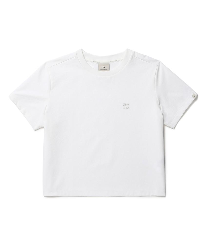 SNOWPEAK APPAREL Classic Women'S Round Neck Short Sleeve T-Shirt (S26Mwtts15) White