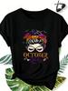 2026 Fall New Casual Short-Sleeve T-Shirt, Exclusive Holiday Print And Unique Slogan, October Hallow