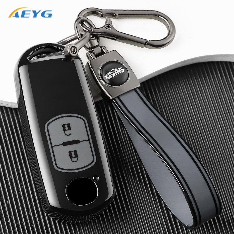 Tpu Auto Smart Key Fob Cover Case Housing Remote Fit For Mazda 2 3 6 Atenza Axela Demio Cx-5 Cx5 Cx-3 Cx3 Cx7 Cx-7 Cx-9 Cx9 Mx5 Auto Accessories