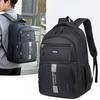 Unisex Minimalist Backpack - Multi-Layer Pocket Design for Business Travel & Student Life