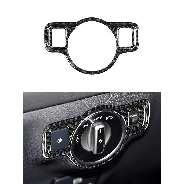 Car Accessories Interior Carbon Fiber Stickers For Mercedes-Benz C Class W204 2007-2013 Entral Console A/C Switch Panel