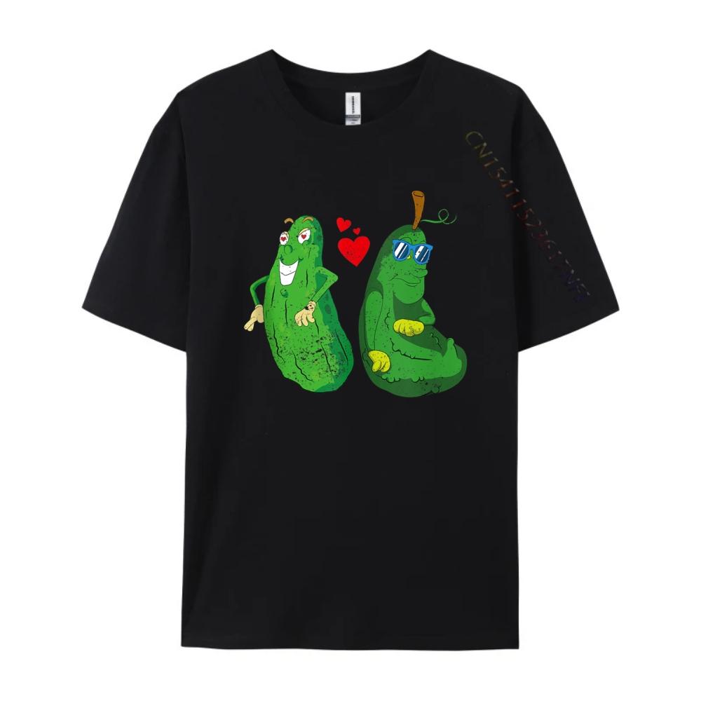 Cucumber Lover Funny Pickle Giftsvegetable Heart Cool Cucumber Lover Funny Sunglasses Pickle Green And White Graphic T Shirt