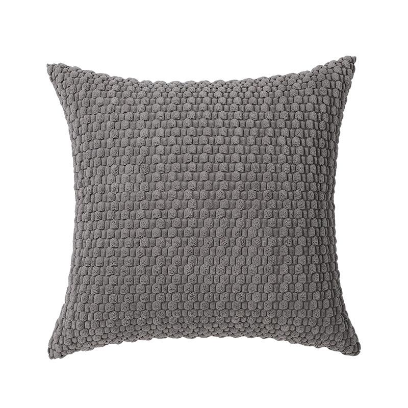 New Modern and Simple Corduroy Three-dimensional Bubble Pillow Pillow Case Fashionable Solid Color Cushion Pillow Case