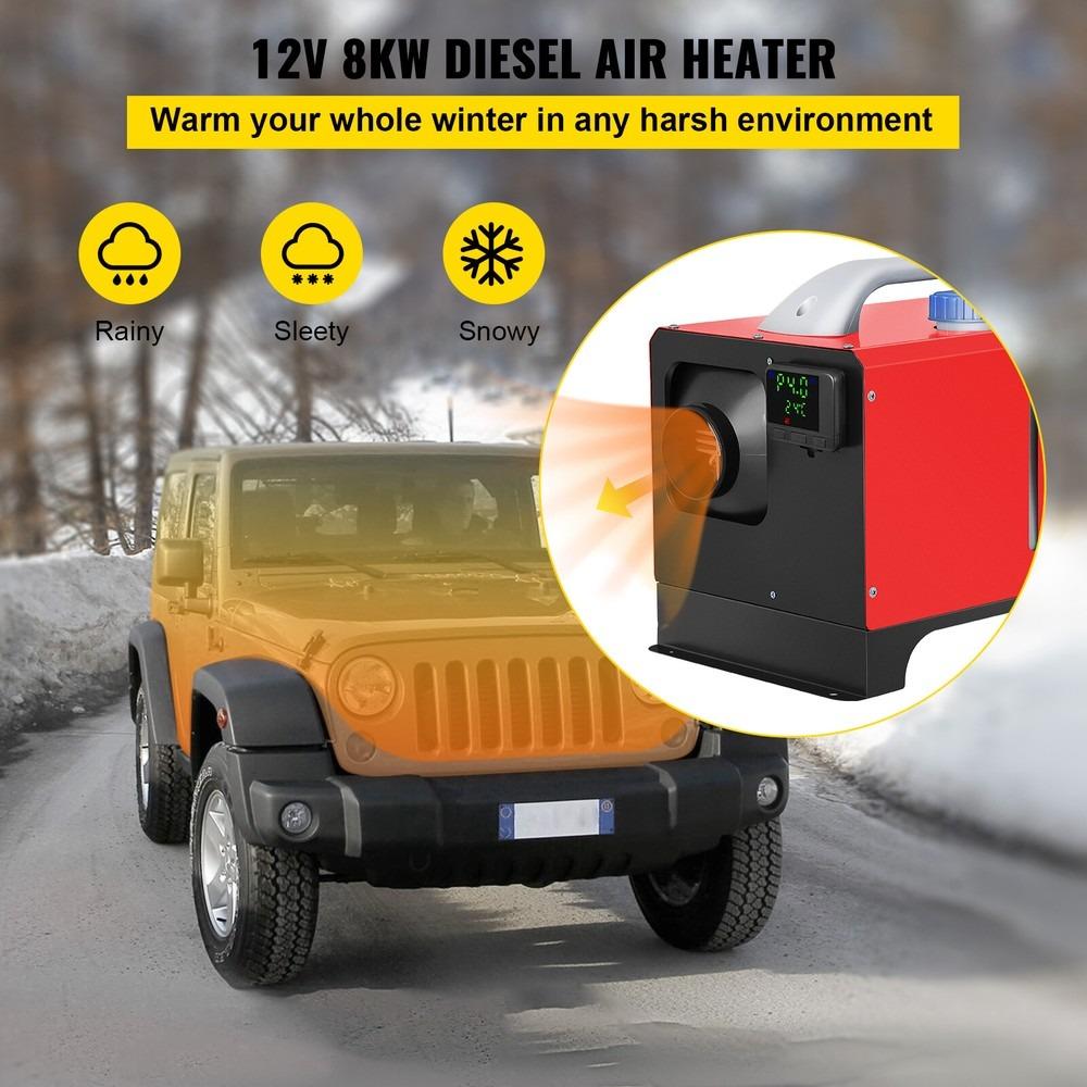 Încălzitor de parcare Diesel 12V 8KW și Ecran LCD pentru Încălzirea Parcării Camioanelor