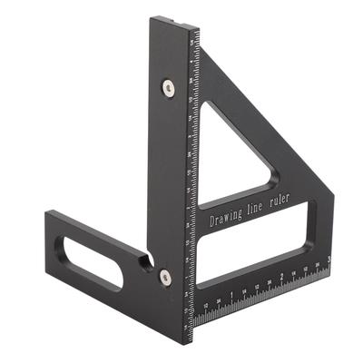 Woodworking Square Protractor 45 90 Degree Miter Triangular Ruler Scriber Layout Measuring Tool for