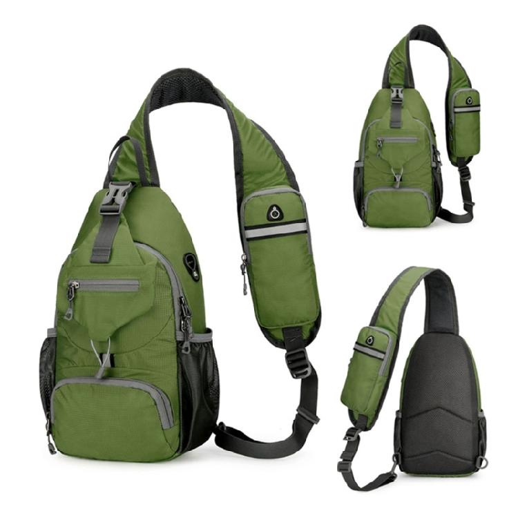 Mans Casual Daypacks Travel Chest Pocket Shoulder Backpacks Nylon Crossbody Bag