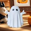 Halloween Ghost Figurine Halloween Humorous White Ghost Cute Rock-And-Roll Tabletop Seasonal Ornaments Home Decoration