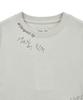Mattengkim Graffiti Round Hem Crop Top In Cream