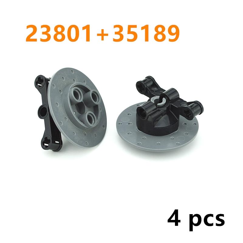 MOC Suspension Steering Wheel Hub Technical MOC Parts Gear Reduction 92909 32495 DO IT YOURSELF Construction Bricks Car Truck Drive Blocks