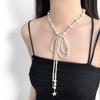 Alloy Choker Bowknot Neck Jewelry Versatile Match Clavicle Chain  Daily