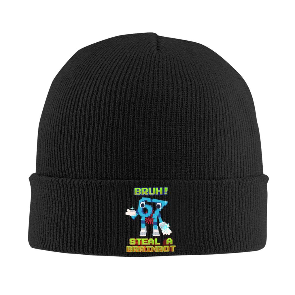 Bruh It's My Birthday 67 Six Seven 6-7 Funny Brainrot Hats Autumn Winter Skullies Beanies Ski  Cap Men Women Acrylic Knitted Hat