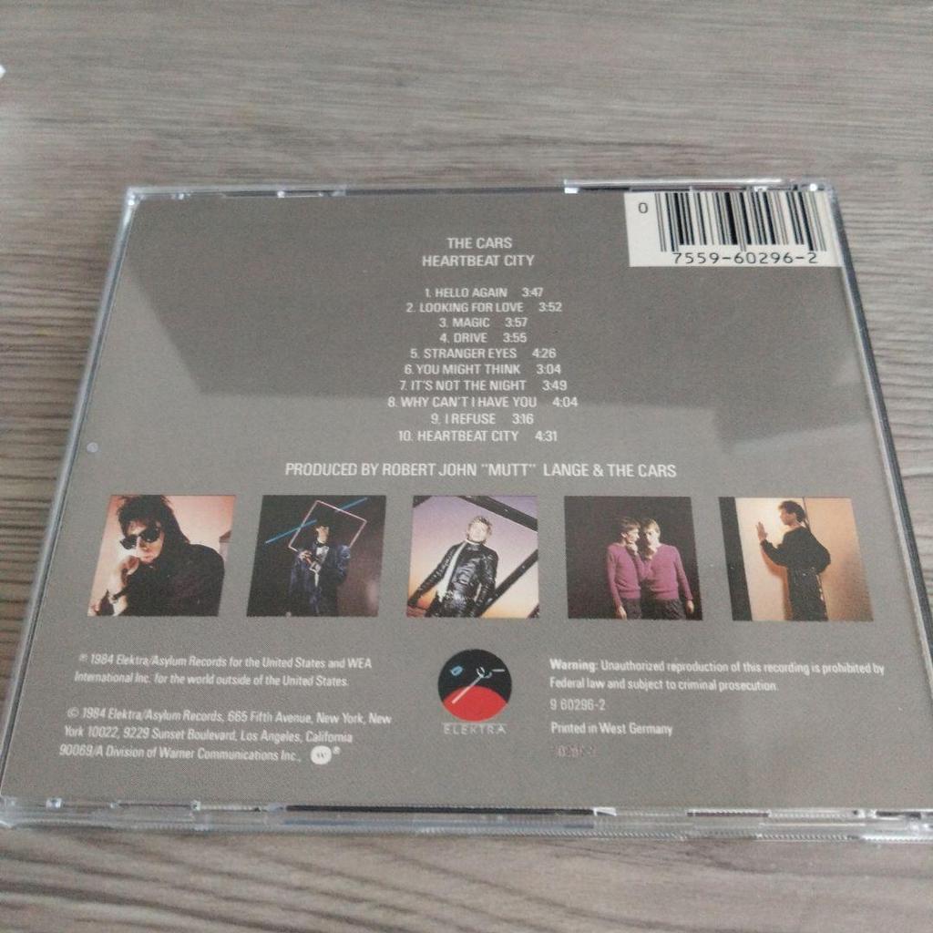 [USED] West German edition THE CARS Heartbeat City CD Zacars