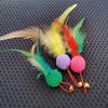 10 Pack Charm Replacement with Bells and Ball for Interactive Cats Toy Entertainment Toy Length 7.1"