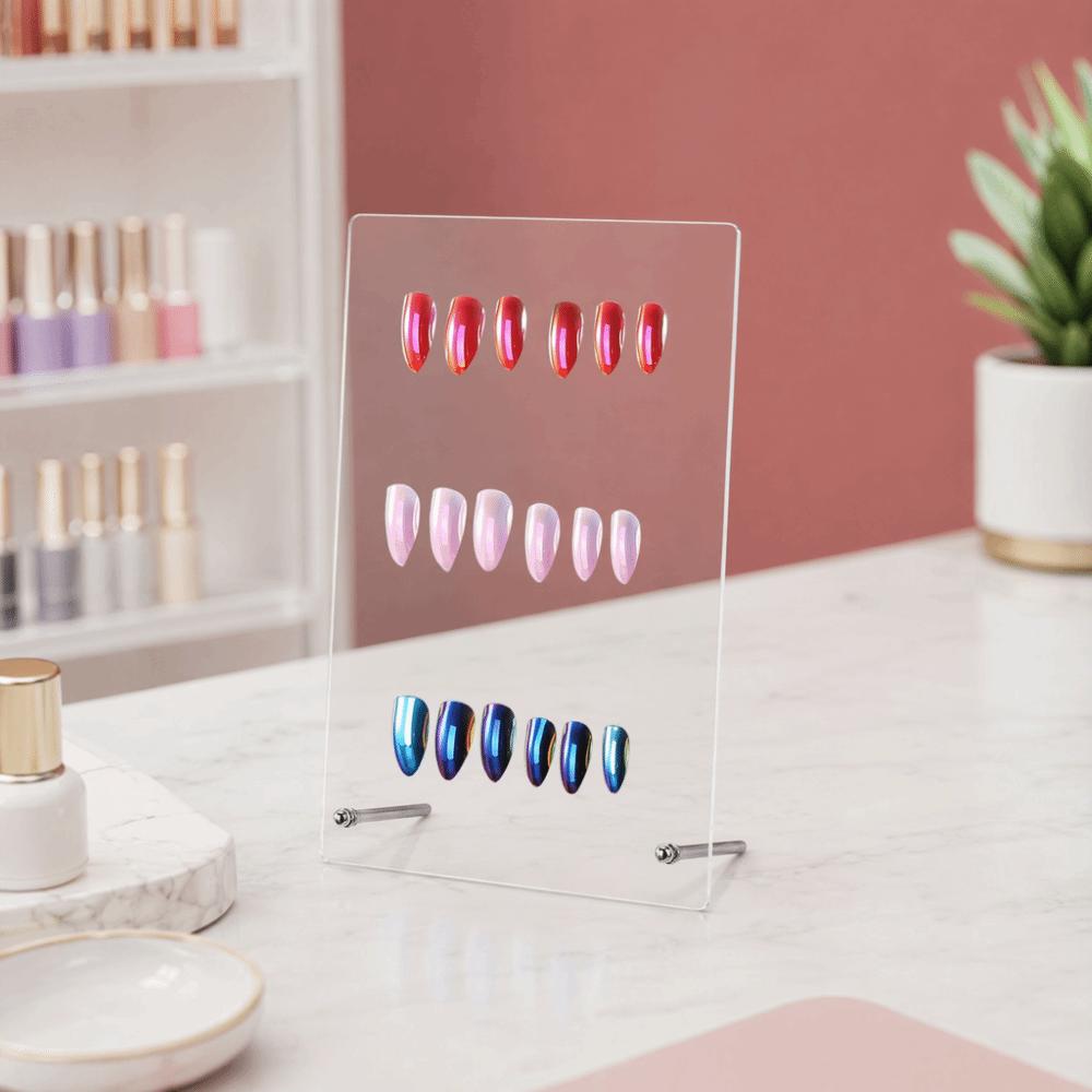 Transparent Acrylic Clear Acrylic Nail Art Display Frame  Nail Art Design
