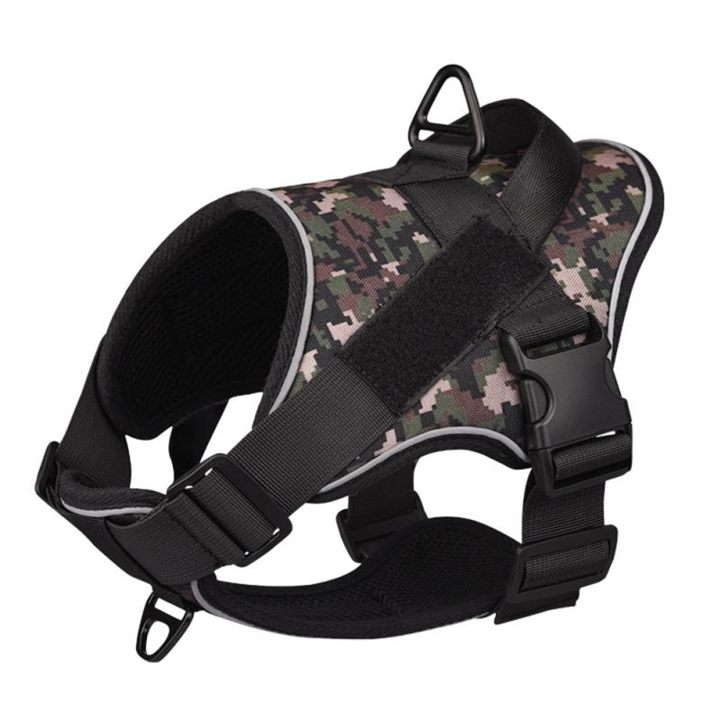 K9 Large Dog Training Harness Reflective Vest Harness Pet Traction Rope For Medium Large Dogs