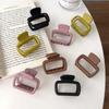 Fashion Colorful Acrylic Square Hair Claw Clip For Women Girls Elegant High Ponytail Hair Clip Clamp Hair Styling Accessories